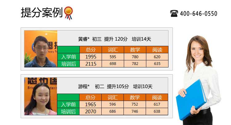 思拓国际ssat培训班学员ssat成绩提分案例一览